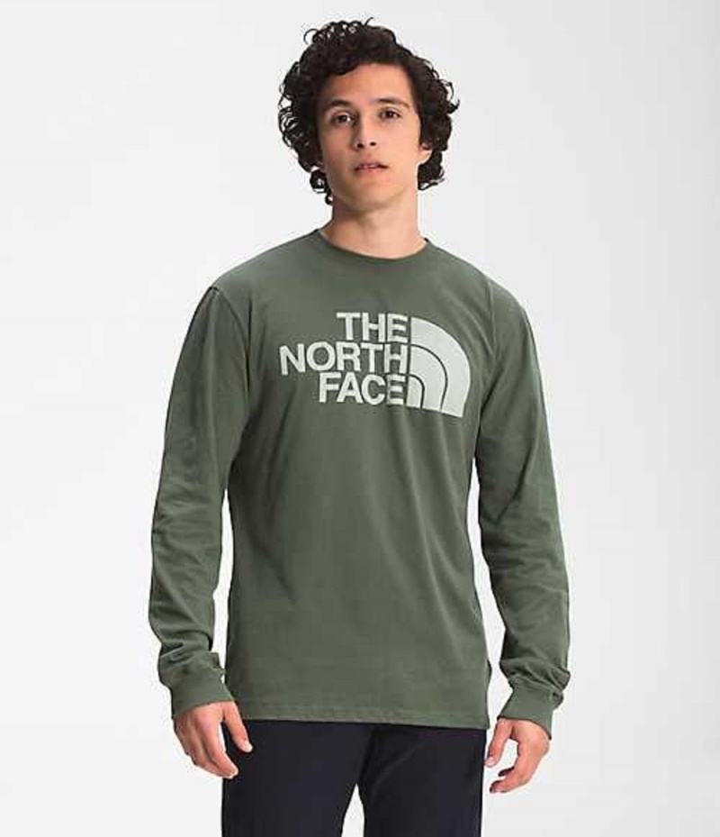 The North Face Half Dome T-Shirt Herr Olivgröna | 9604875-HY