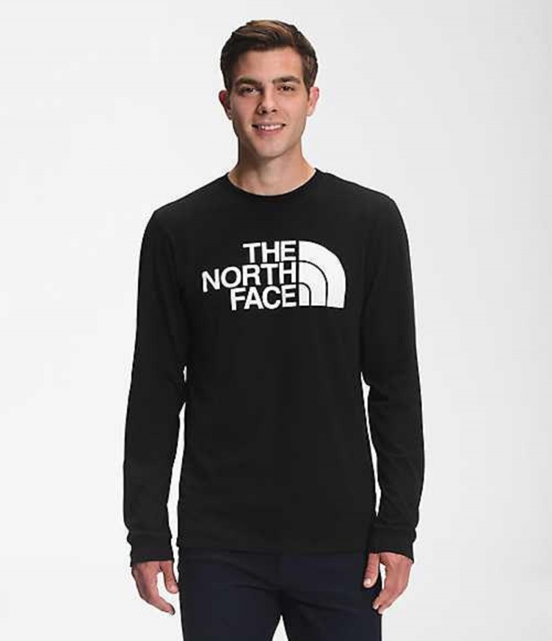 The North Face Half Dome T-Shirt Herr Svarta Vita | 3024678-ER