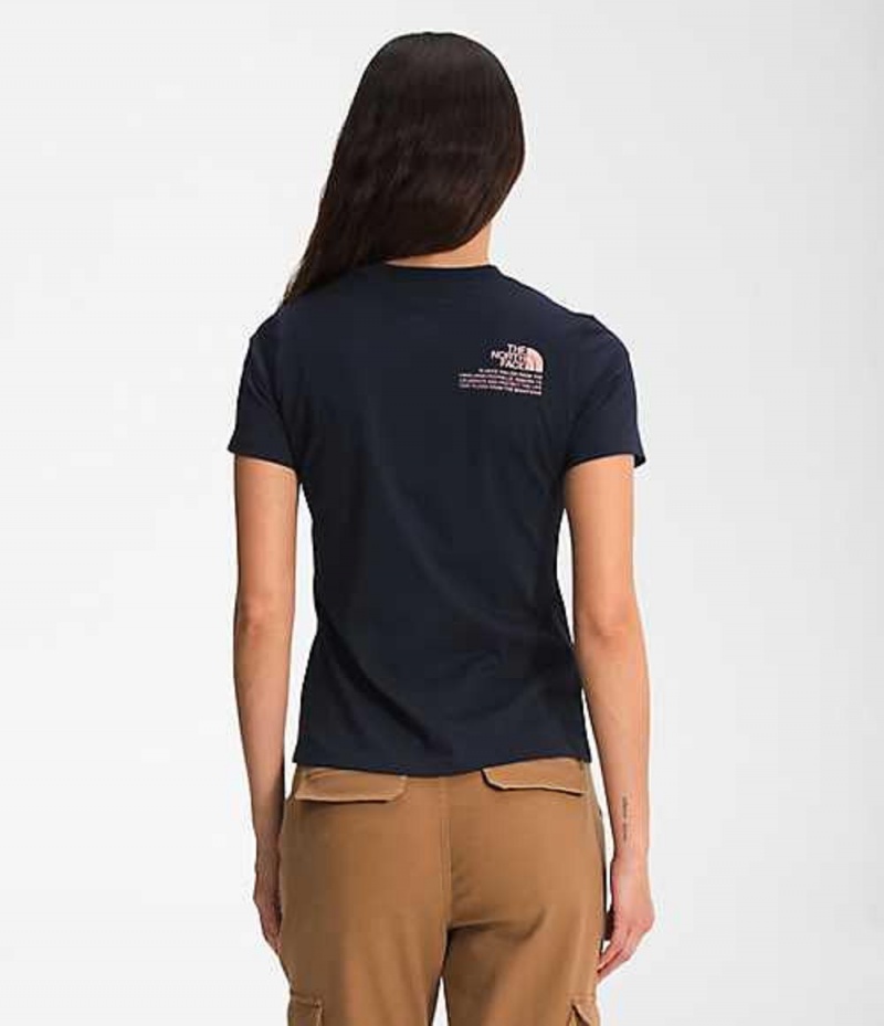 The North Face Himalayan T-Shirt Dam Marinblå | 1789025-KS