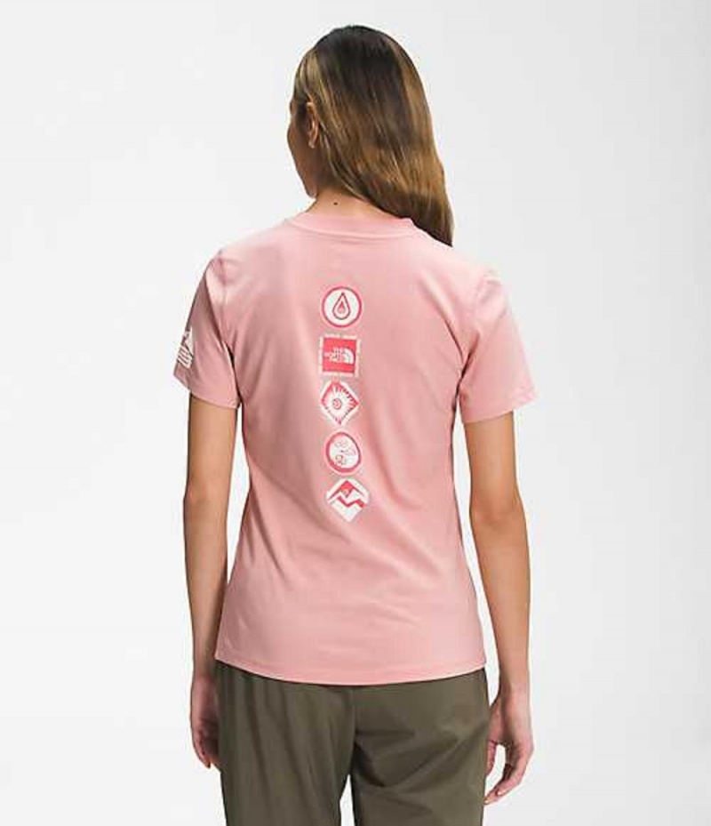 The North Face Himalayan T-Shirt Dam Rosa Bruna | 9320567-RD