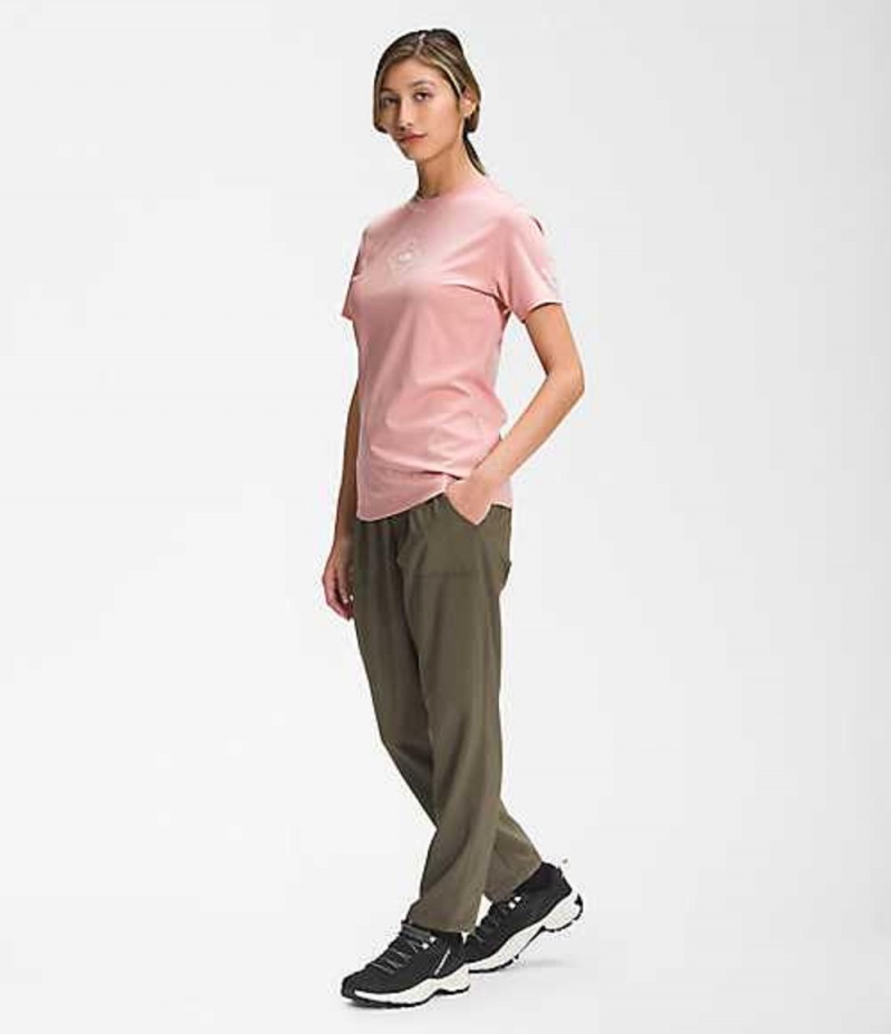 The North Face Himalayan T-Shirt Dam Rosa Bruna | 9320567-RD