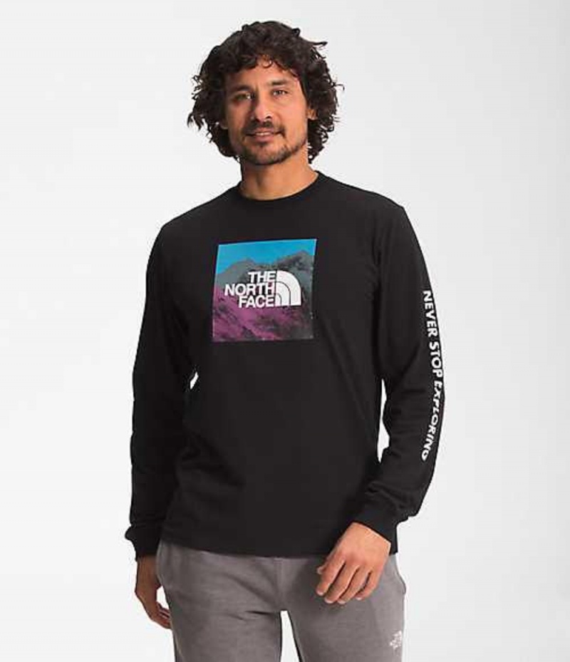 The North Face Logo Play T-Shirt Herr Svarta | 1834065-LP