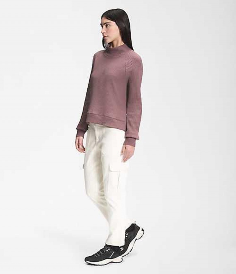 The North Face Mock Neck Sweatshirt Dam Lila | 1308725-GB