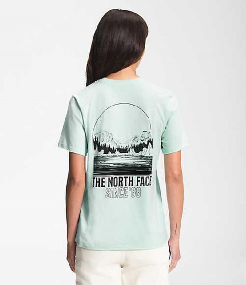 The North Face Mountain T-Shirt Dam Mintgröna | 1504872-ZV