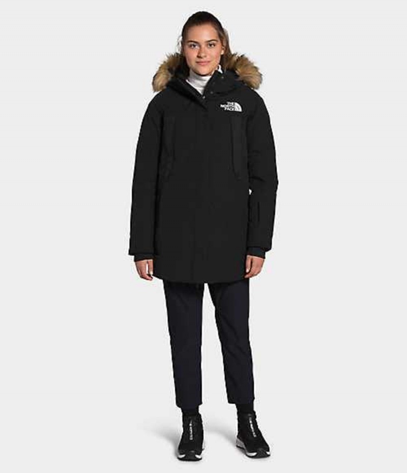 The North Face New Outerboroughs Parka Dam Svarta | 5189203-TY