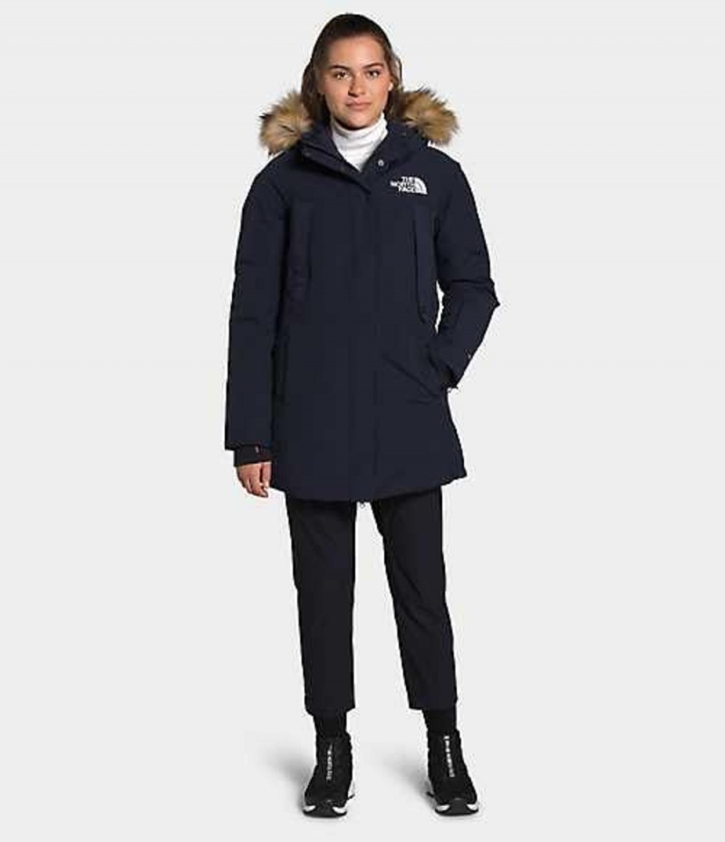 The North Face New Outerboroughs Parka Dam Marinblå | 1206439-QC