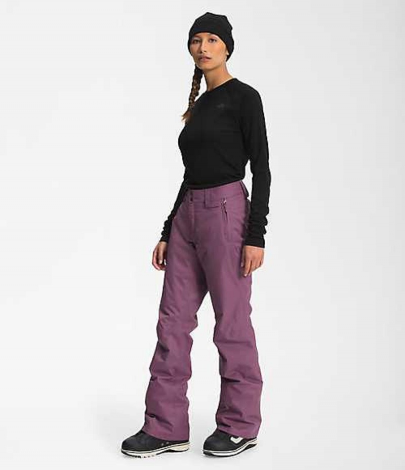 The North Face Sally Snowboardbyxa Dam Lila | 5142937-KI