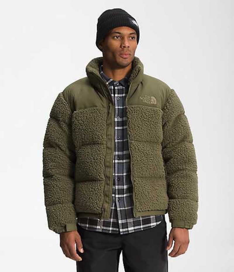 The North Face Sherpa Nuptse Dunjacka Herr Olivgröna | 2796485-BZ