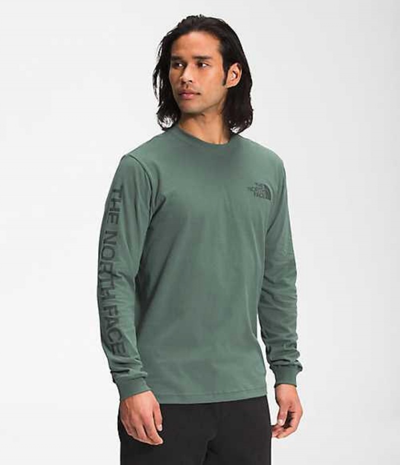 The North Face TNF™ Sleeve Hit T-Shirt Herr Gröna | 4860153-VB