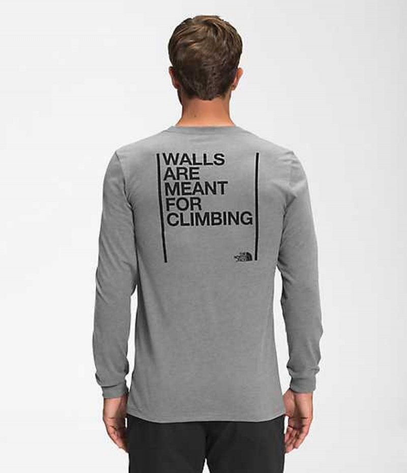 The North Face Walls T-Shirt Herr Grå | 7248603-WY