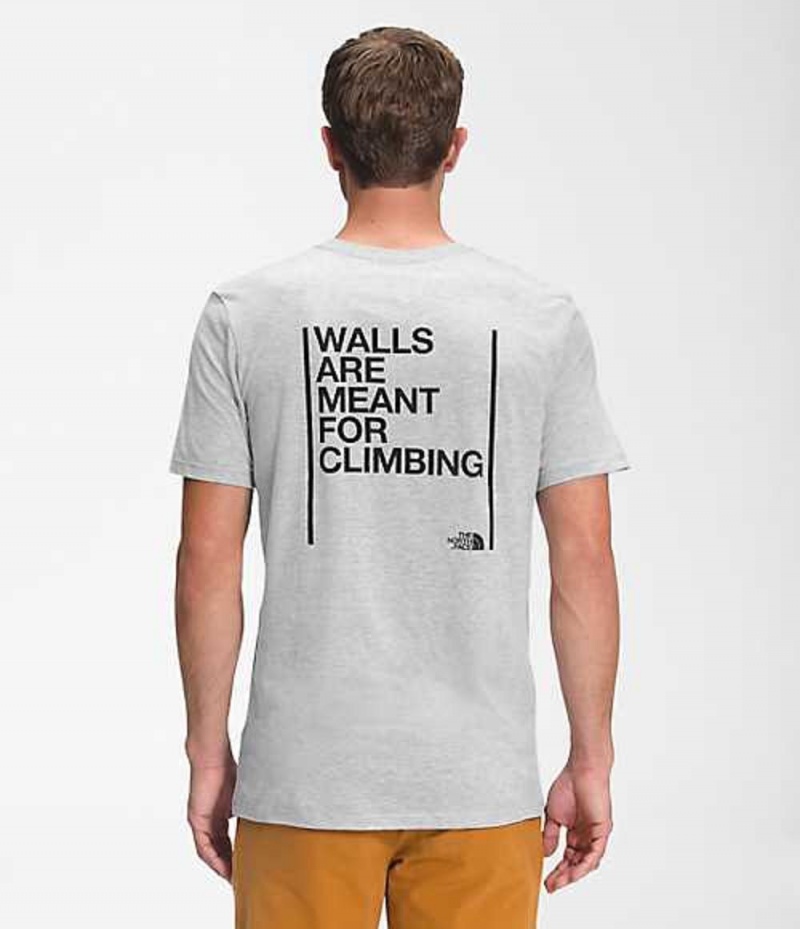 The North Face Walls T-Shirt Herr Ljusgrå | 3928571-NK