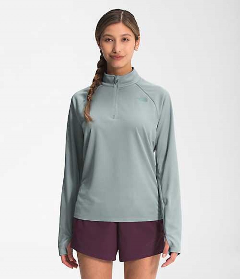 The North Face Wander Sweatshirt Dam Silver Blå | 3489206-OV