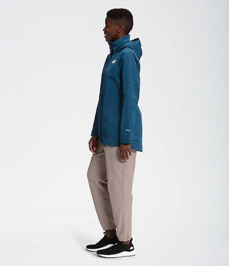 The North Face Westoak City Trench Regnjackor Dam Blå | 1547869-XK