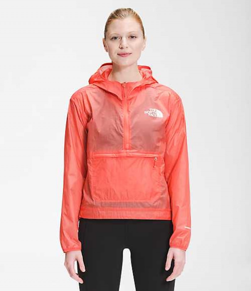 The North Face Windy Peak Anorak Vindjacka Dam Orange | 0637985-QP