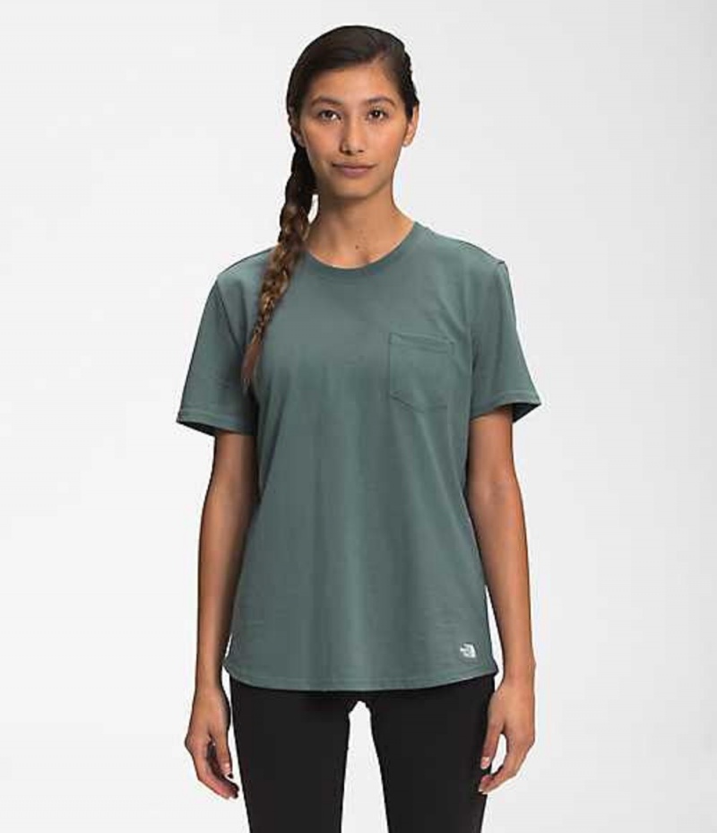 The North Face Woodmont T-Shirt Dam Gröna | 0824953-DJ