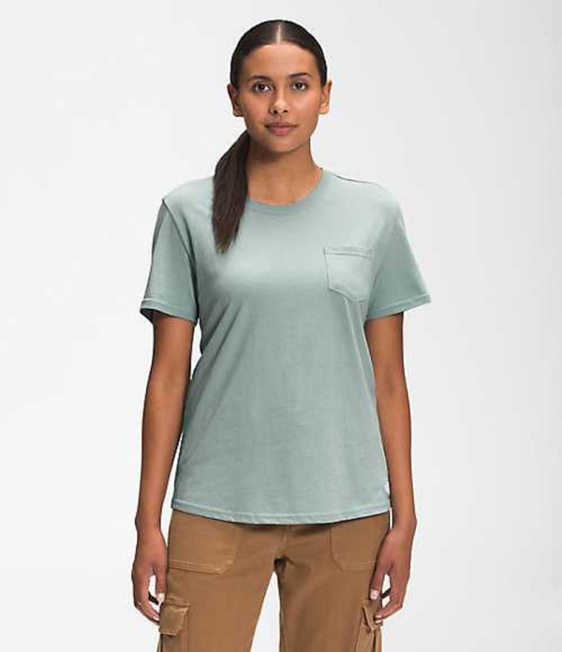 The North Face Woodmont T-Shirt Dam Gröna | 4738596-GZ